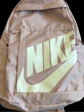 Nike Light Pink Backpack with White Logo